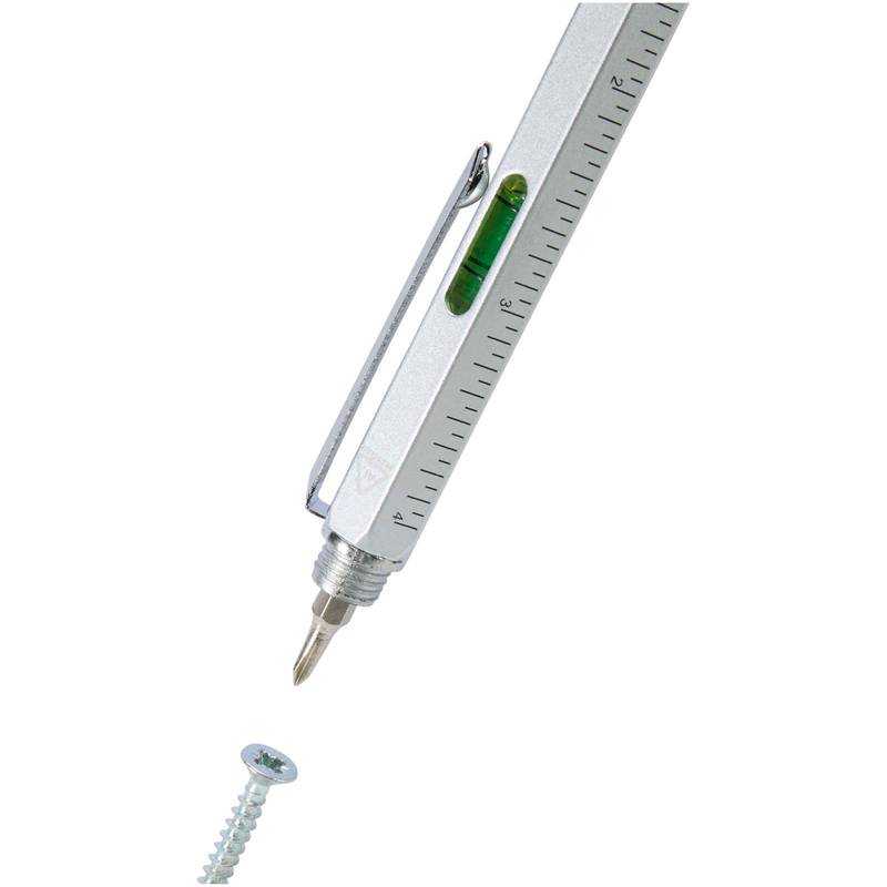 Dora multifunkční pero z recykl. hliníku, šedá Silver Dora multifunkční pero z recykl. hliníku, šedá Silver