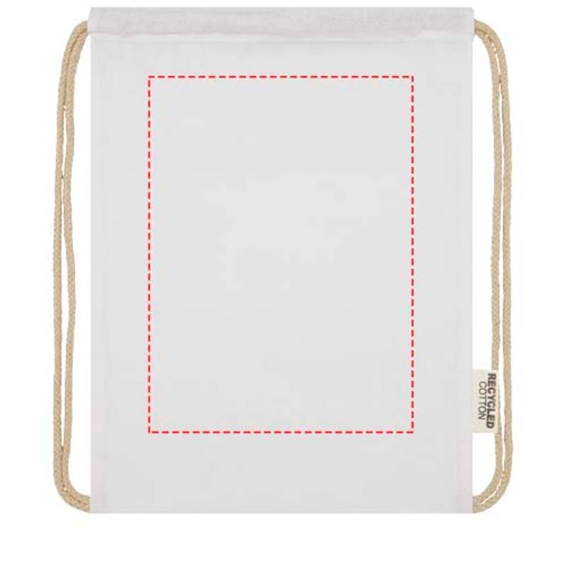 Oregon recyklovaná bavlněný šnůrkový batoh 140g/m² GRS, modrá Navy Oregon recyklovaná bavlněný šnůrkový batoh 140g/m² GRS, modrá Navy