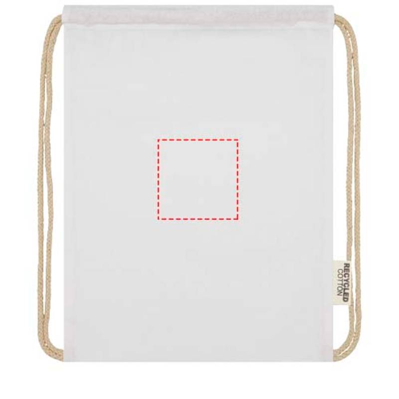 Oregon recyklovaná bavlněný šnůrkový batoh 140g/m² GRS, modrá Navy Oregon recyklovaná bavlněný šnůrkový batoh 140g/m² GRS, modrá Navy