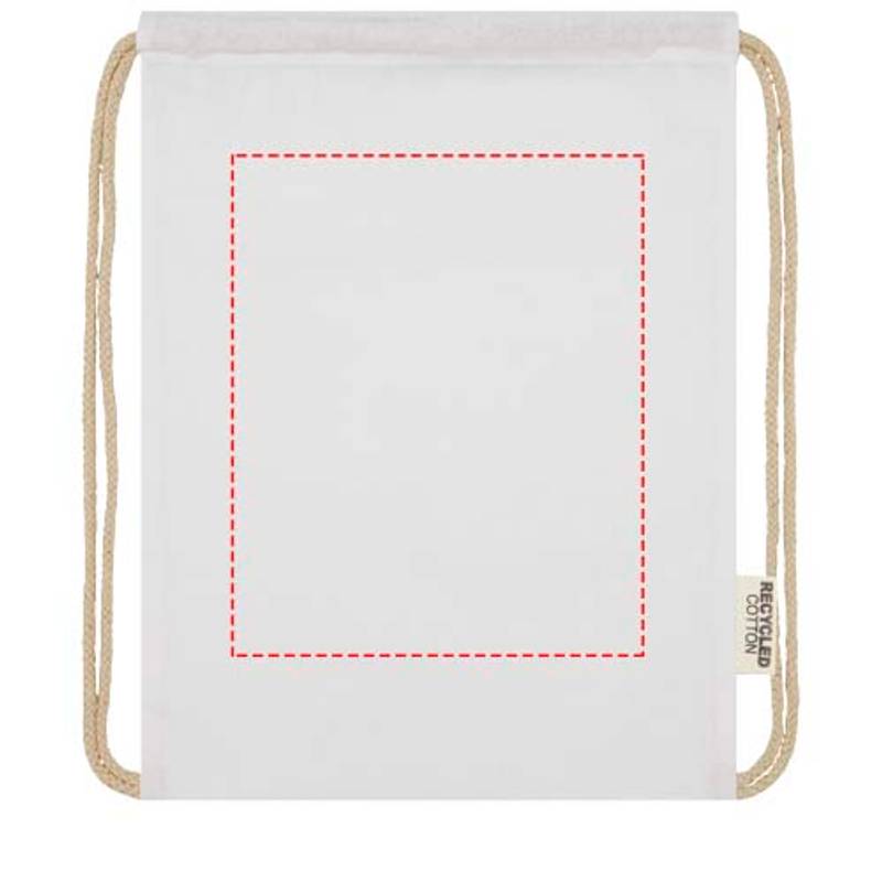 Oregon recyklovaná bavlněný šnůrkový batoh 140g/m² GRS, modrá Navy Oregon recyklovaná bavlněný šnůrkový batoh 140g/m² GRS, modrá Navy