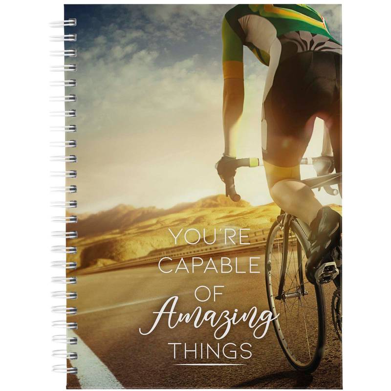 Nedatovaný denník formátu A5 s pevným obalom Desk-Mate®, biela Nedatovaný denník formátu A5 s pevným obalom Desk-Mate®, biela