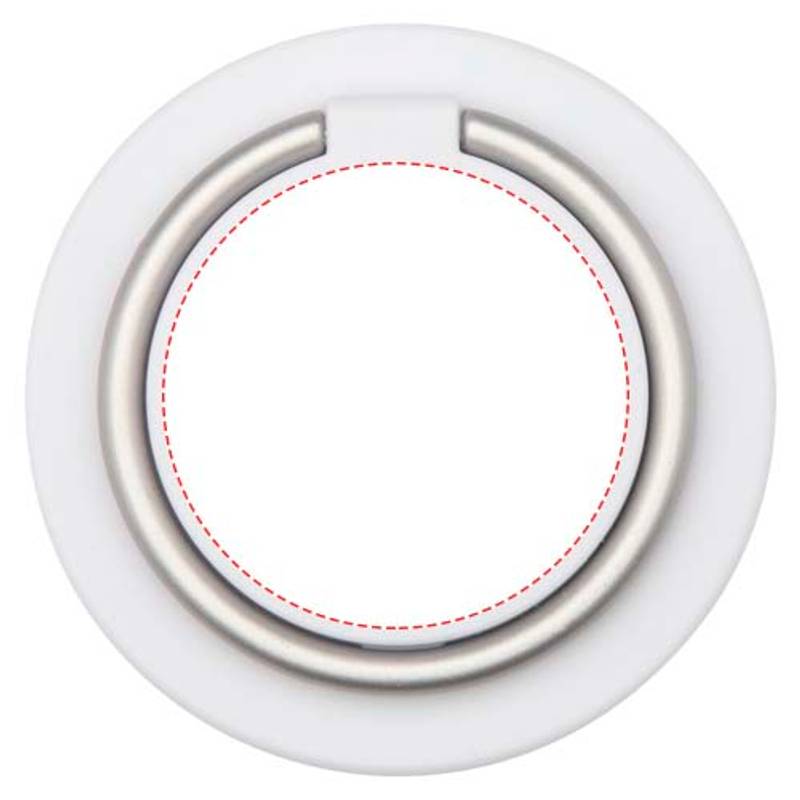 Albali magnetický držák na telefon z recykl. plastu s kroužkovým stojanem, bílá Albali magnetický držák na telefon z recykl. plastu s kroužkovým stojanem, bílá