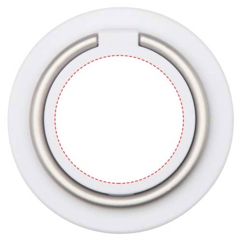 Albali magnetický držák na telefon z recykl. plastu s kroužkovým stojanem, bílá Albali magnetický držák na telefon z recykl. plastu s kroužkovým stojanem, bílá