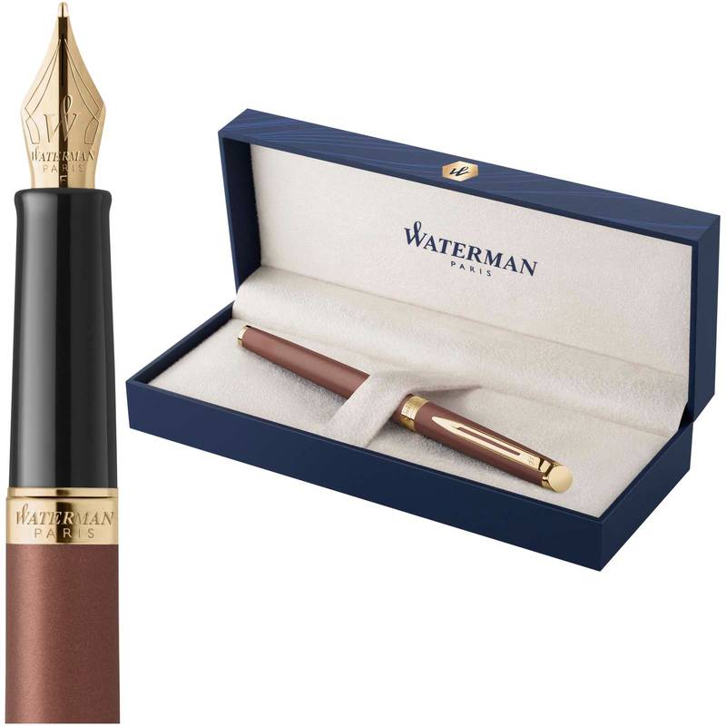 Waterman Hemisphere plnicí pero M, hnědá Copper Waterman Hemisphere plnicí pero M, hnědá Copper