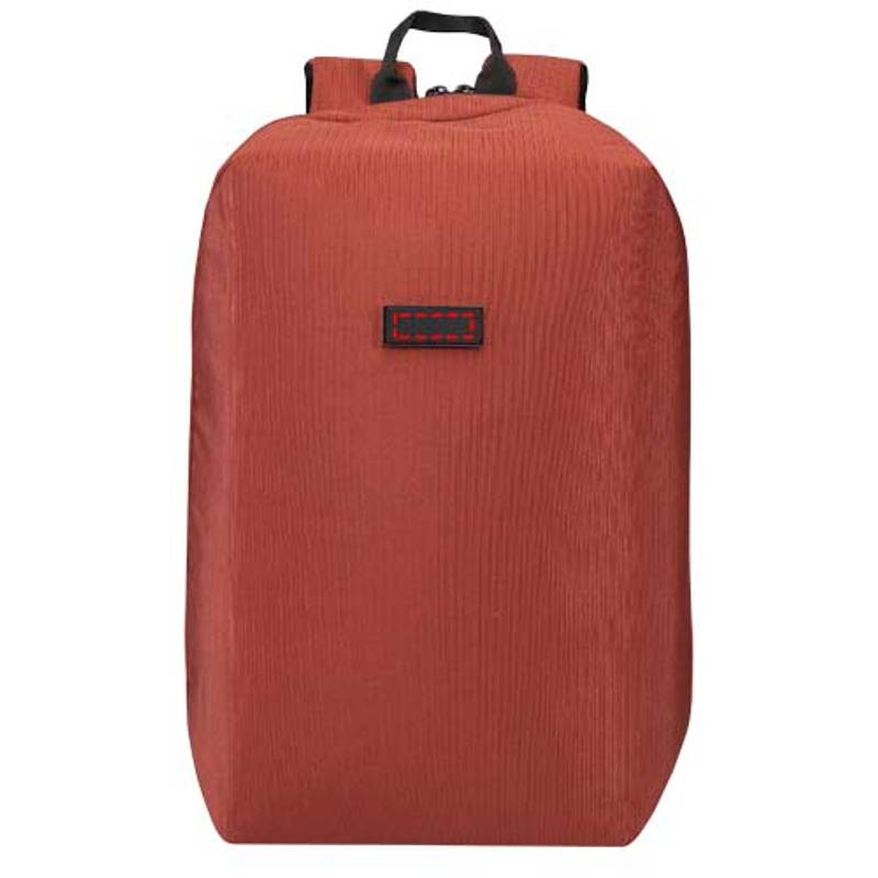 Luma 10l GRS recyklovaný batoh na notebook o velikosti 15″ s ochranou proti krádeži, červená Brick Luma 10l GRS recyklovaný batoh na notebook o velikosti 15″ s ochranou proti krádeži, červená Brick