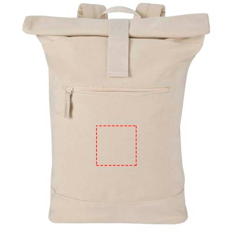 Recanvas rolovací batoh na notebook velikosti 14″ z recykl. GRS, 16 l, hnědá Sand Recanvas rolovací batoh na notebook velikosti 14″ z recykl. GRS, 16 l, hnědá Sand