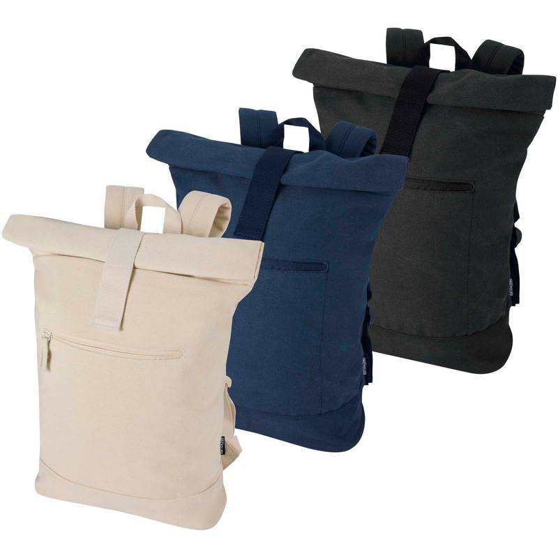 Recanvas rolovací batoh na notebook velikosti 14″ z recykl. GRS, 16 l, hnědá Sand Recanvas rolovací batoh na notebook velikosti 14″ z recykl. GRS, 16 l, hnědá Sand