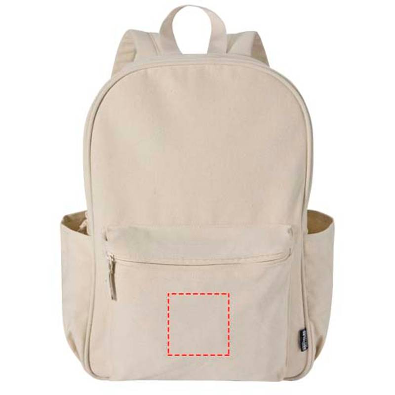 Recanvas městský batoh na notebook velikosti 15,6″ z recykl. GRS, 16 l, hnědá Sand Recanvas městský batoh na notebook velikosti 15,6″ z recykl. GRS, 16 l, hnědá Sand