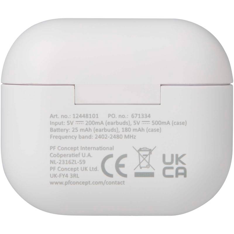 Altais bezdrátová sluchátka True Wireless Bluetooth® z recykl. plastu, bílá Altais bezdrátová sluchátka True Wireless Bluetooth® z recykl. plastu, bílá