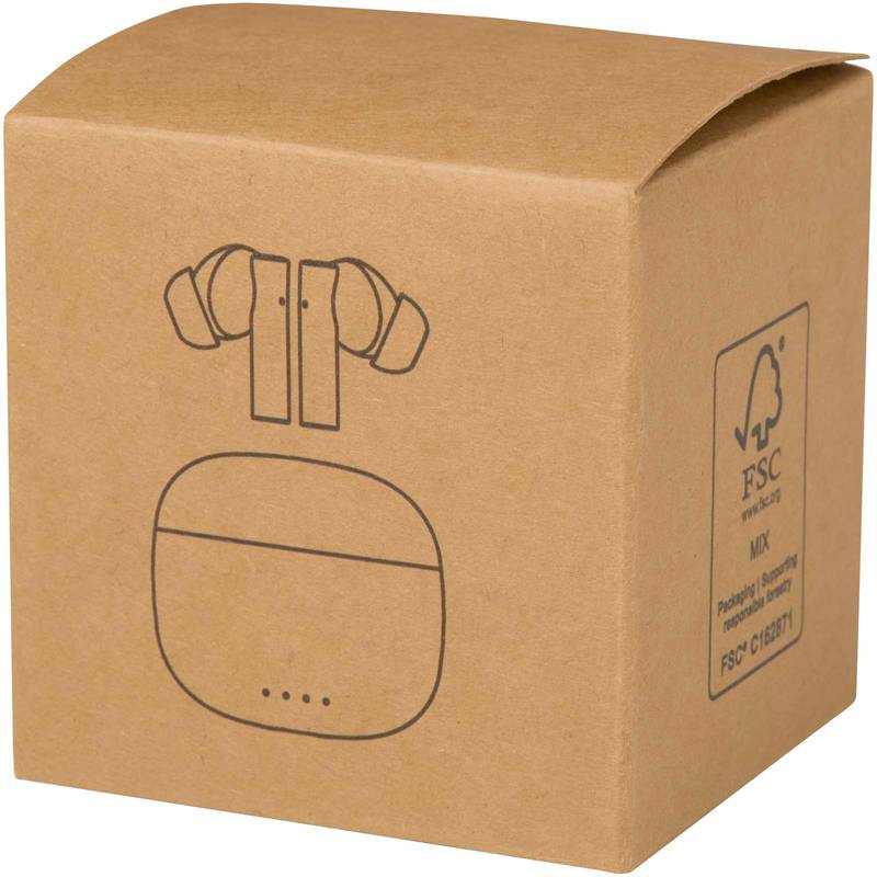 Alterf bezdrát. sluchátka True Wireless Bluetooth® z recykl. plastu se silikonovými špunty, bílá Alterf bezdrát. sluchátka True Wireless Bluetooth® z recykl. plastu se silikonovými špunty, bílá