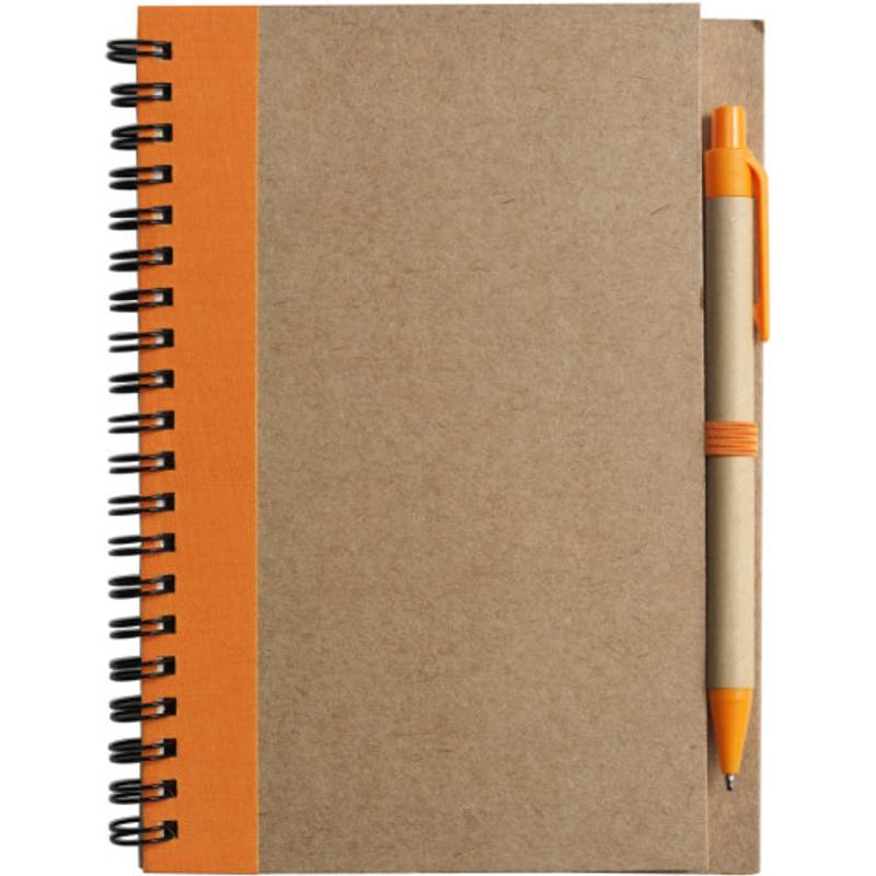 ADMINA Poznámkový blok, gulôčkové pero, oranžová ADMINA Poznámkový blok, gulôčkové pero, oranžová