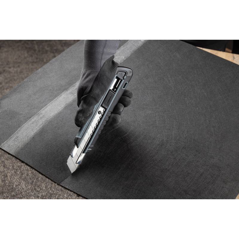 Sofg grip plniteľný odlamovací nôž z RCS recykl. plastu, sivá Sofg grip plniteľný odlamovací nôž z RCS recykl. plastu, sivá