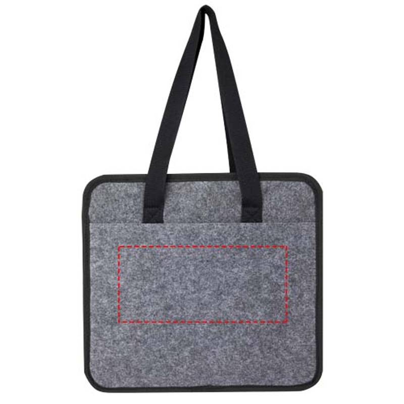 Felta GRS recyklovaný plstěný skládací organizér do auta, šedá Mid Felta GRS recyklovaný plstěný skládací organizér do auta, šedá Mid