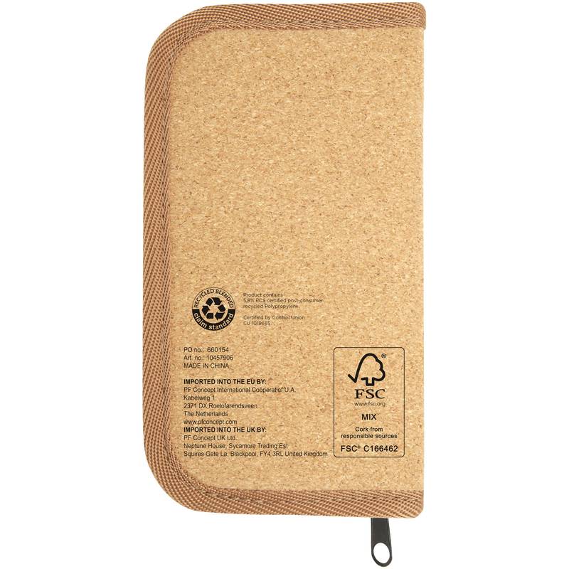 Spike 24dílná sada nářadí z RCS recykl. plastu s korkovým pouzdrem, hnědá Natural Spike 24dílná sada nářadí z RCS recykl. plastu s korkovým pouzdrem, hnědá Natural