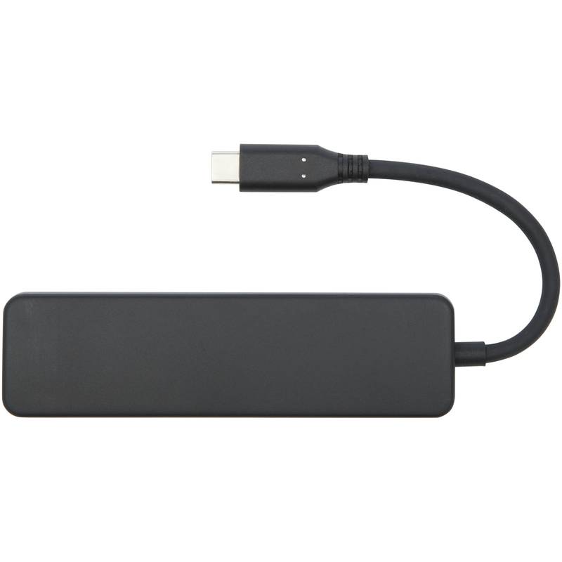 Loop Multimediální adaptér USB 2.0-3.0 s portem HDMI z recykl. plastu RCS, černá Loop Multimediální adaptér USB 2.0-3.0 s portem HDMI z recykl. plastu RCS, černá
