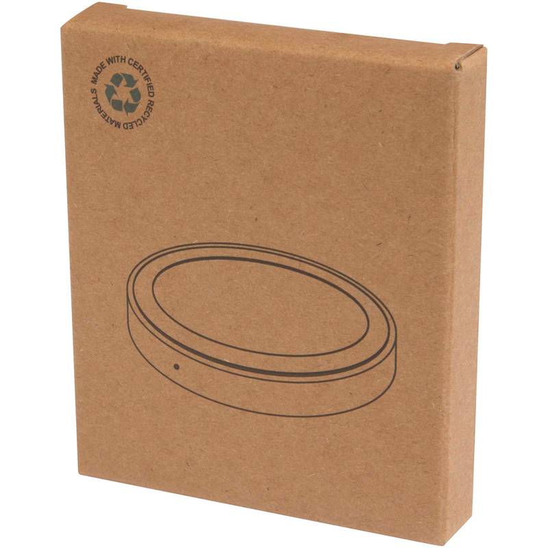 Bezdrátová nabíjecí podložka o výkonu 15 W z recykl. plastu Freal, bílá Bezdrátová nabíjecí podložka o výkonu 15 W z recykl. plastu Freal, bílá