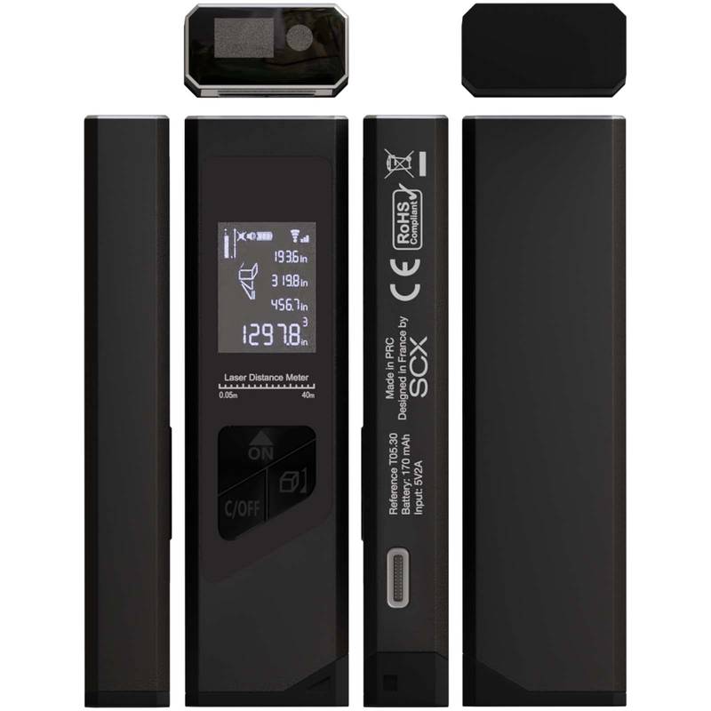 SCX.design T05 mini laserový telemetr, černá SCX.design T05 mini laserový telemetr, černá