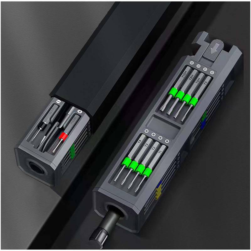 SCX.design T20 30dílná sada šroubováků a opravářských nástrojů v hliníkovém pouzdře, černá SCX.design T20 30dílná sada šroubováků a opravářských nástrojů v hliníkovém pouzdře, černá