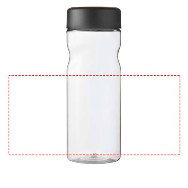 H2O Active® Eco Base 650 ml screw cap water bottle, transparentní - černá H2O Active® Eco Base 650 ml screw cap water bottle, transparentní - černá