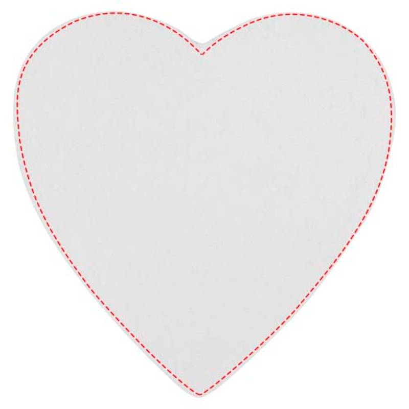 Samolepicí bloček ve tvaru srdce s měkkým obalem Sticky-Mate®, bílá Samolepicí bloček ve tvaru srdce s měkkým obalem Sticky-Mate®, bílá