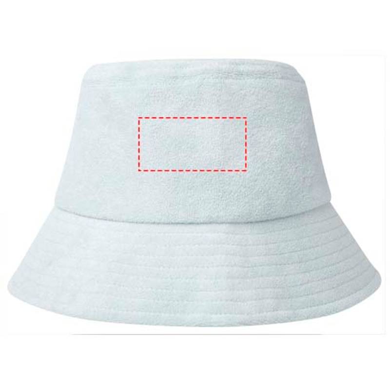 Klobouk proti slunci Melo z recykl. froté s certif. GRS, modrá Cloud Klobouk proti slunci Melo z recykl. froté s certif. GRS, modrá Cloud