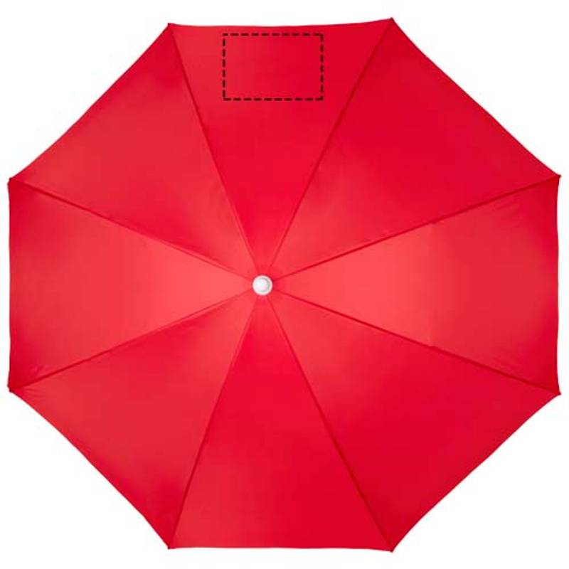 Plážový slnečník Zenith, červená, červená Plážový slnečník Zenith, červená, červená