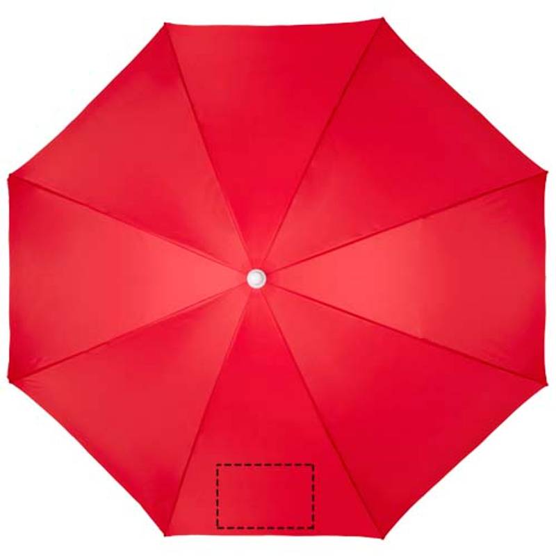 Plážový slnečník Zenith, červená, červená Plážový slnečník Zenith, červená, červená