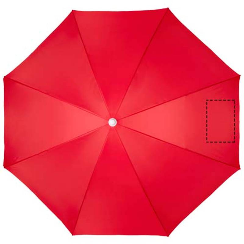 Plážový slnečník Zenith, červená, červená Plážový slnečník Zenith, červená, červená