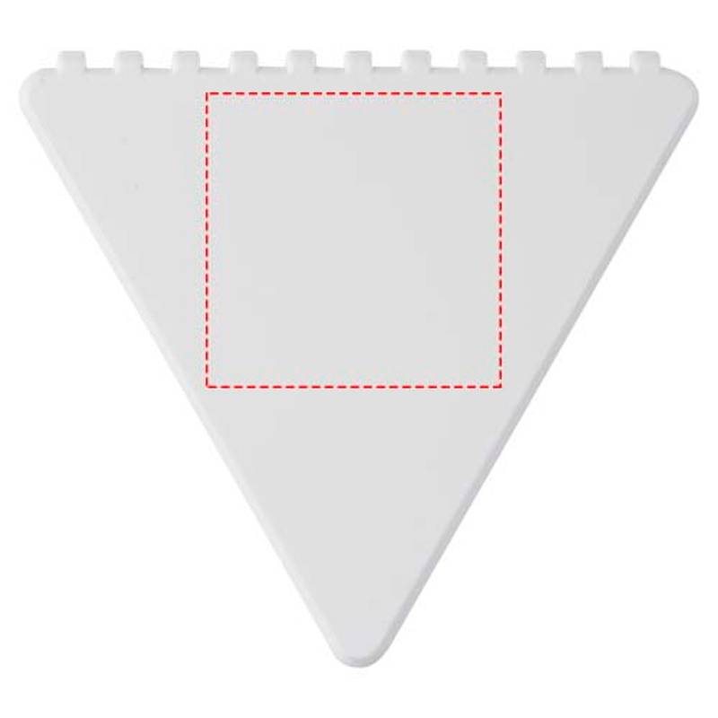 Frosty triangular recycled plastic ice scraper, bílá Frosty triangular recycled plastic ice scraper, bílá