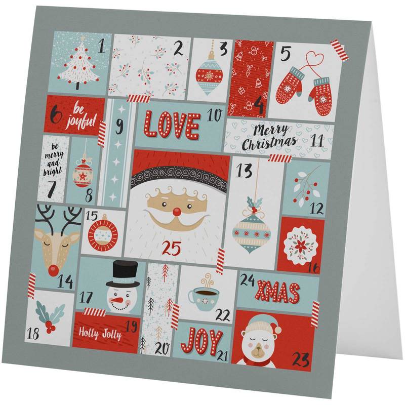 Štvorcové blahoželanie Herald, biela Štvorcové blahoželanie Herald, biela