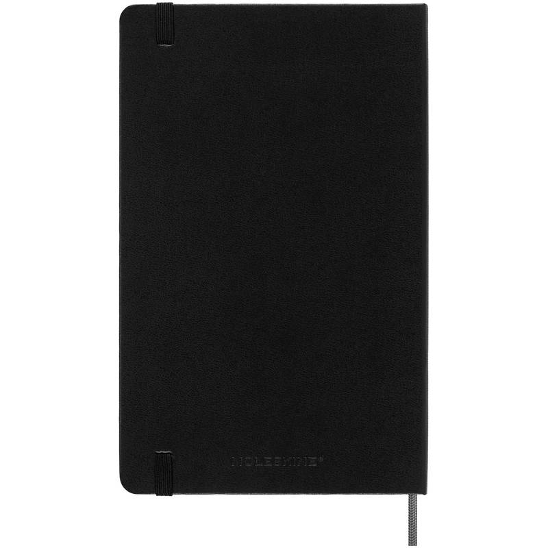 Velký týdenní nedatovaný plánovač s pevnými deskami Moleskine, černá Velký týdenní nedatovaný plánovač s pevnými deskami Moleskine, černá