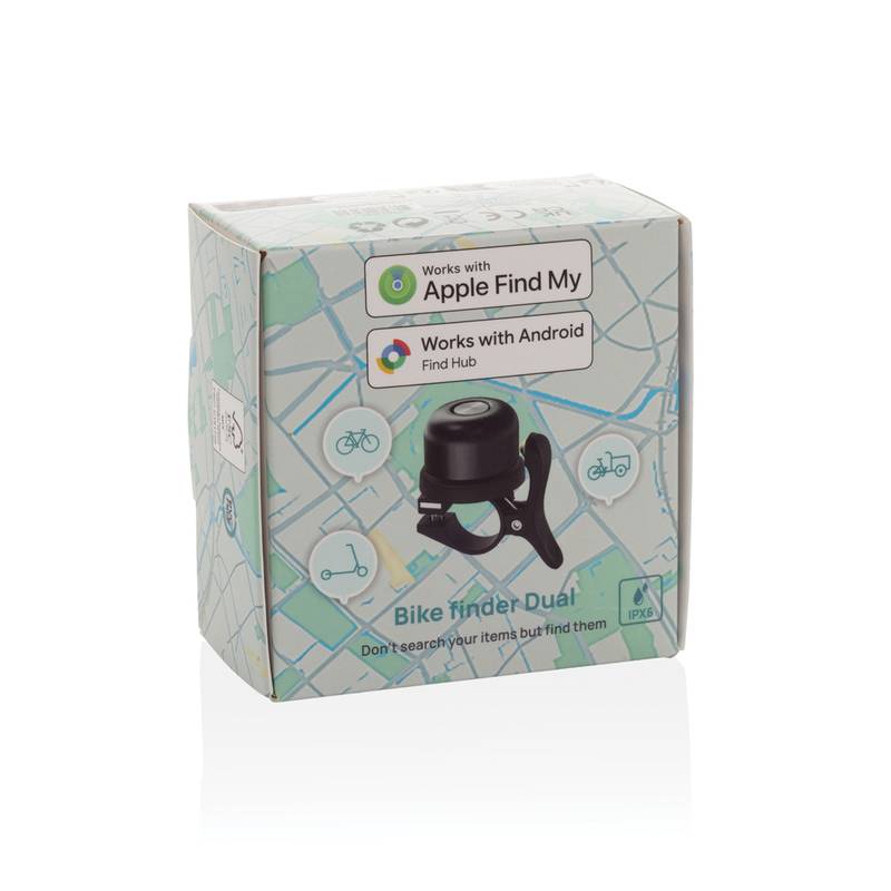 Bike Finder Dual RCS zvonček na bicykel s glob. sledovaním, čierna Bike Finder Dual RCS zvonček na bicykel s glob. sledovaním, čierna