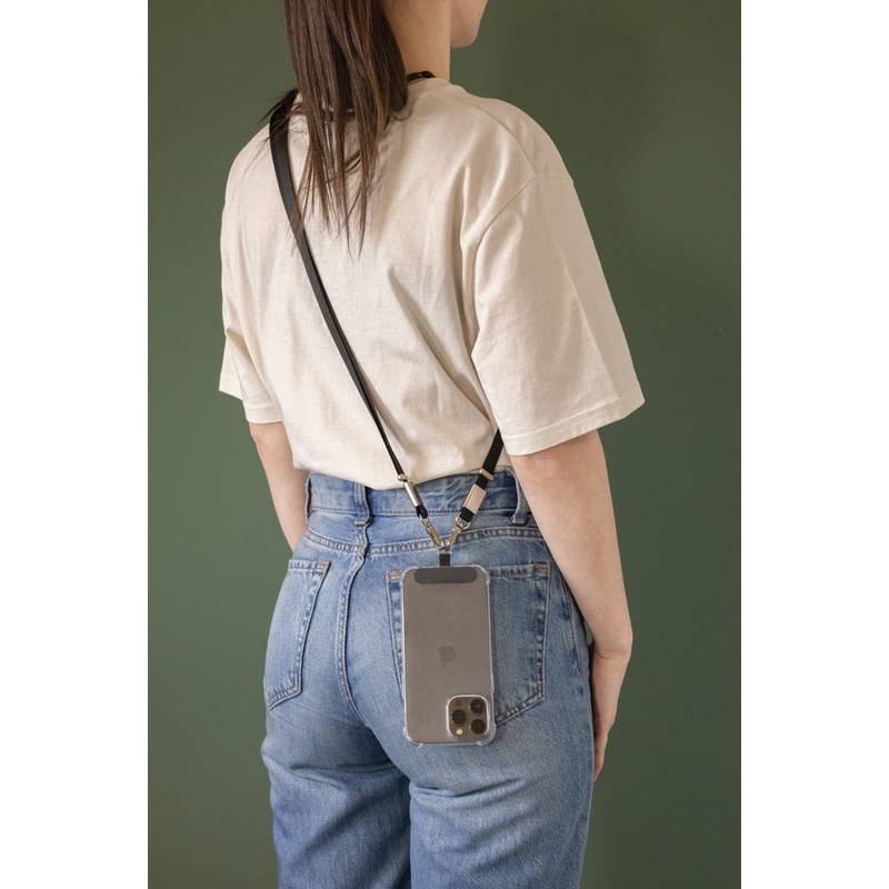 Nivo RCS recyklovaný PET crossbody šnúrka, čierna Nivo RCS recyklovaný PET crossbody šnúrka, čierna