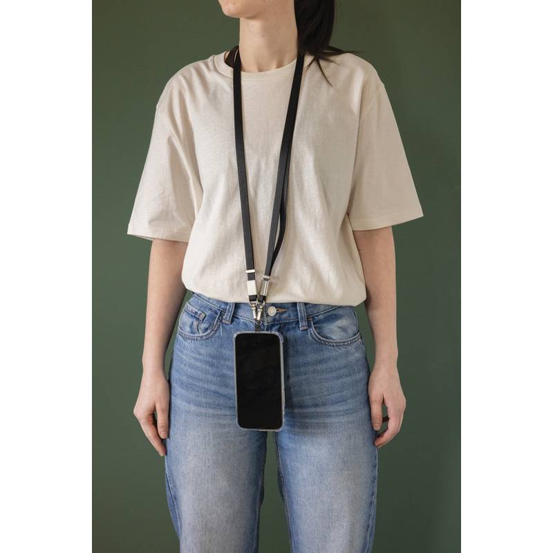 Nivo RCS recyklovaný PET crossbody šnúrka, čierna Nivo RCS recyklovaný PET crossbody šnúrka, čierna