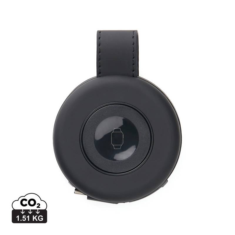 VINGA Baltimore RCS 2v1 bezdrôtová 15W cestovná nabíjačka, čierna VINGA Baltimore RCS 2v1 bezdrôtová 15W cestovná nabíjačka, čierna