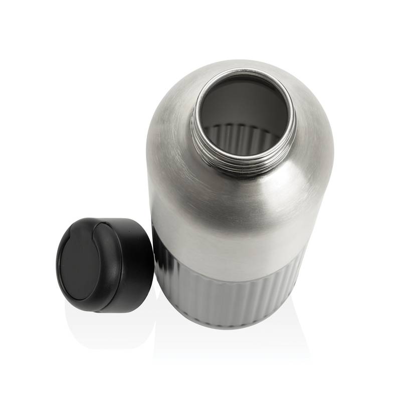 Ripple RCS R-steel nepriepustná fľaša na vodu s uškom 750 ml, čierna Ripple RCS R-steel nepriepustná fľaša na vodu s uškom 750 ml, čierna