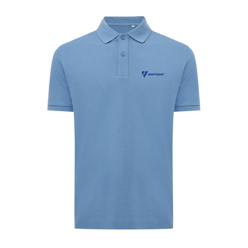 Polo tričko IQONIQ Yosemite z recykl. bavlny, modrá Moon, L Polo tričko IQONIQ Yosemite z recykl. bavlny, modrá Moon, L