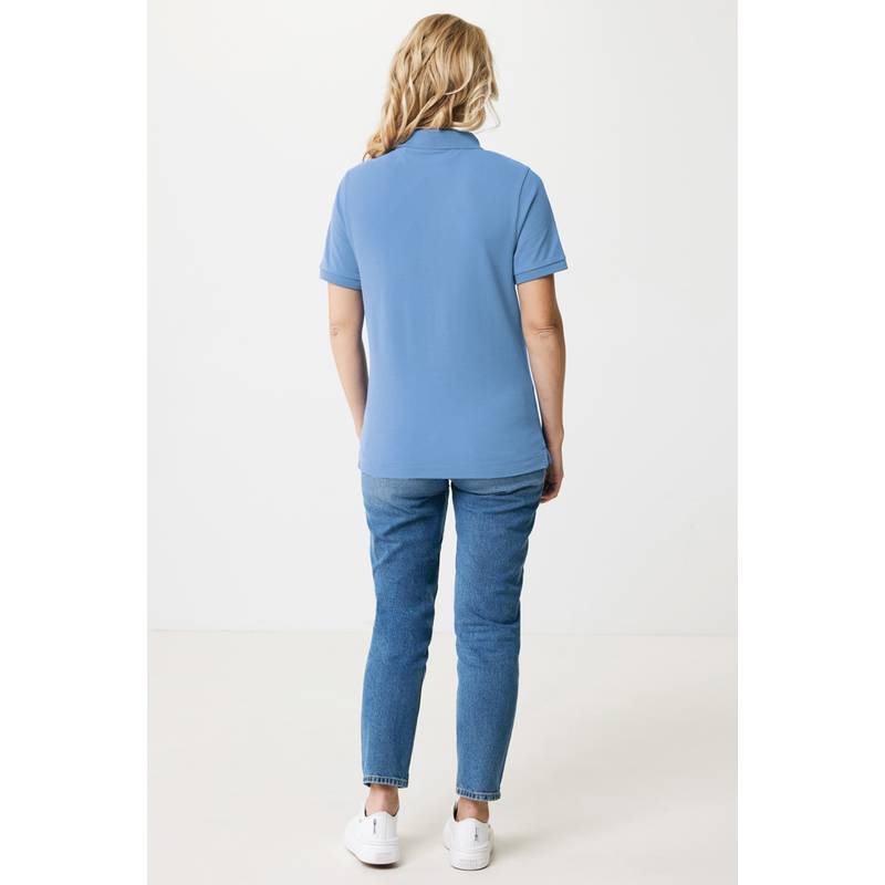 Polo tričko IQONIQ Yosemite z recykl. bavlny, modrá Moon, L Polo tričko IQONIQ Yosemite z recykl. bavlny, modrá Moon, L