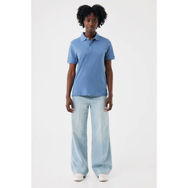 Polo triko IQONIQ Yosemite z recykl. bavlny, modrá Moon, L Polo triko IQONIQ Yosemite z recykl. bavlny, modrá Moon, L