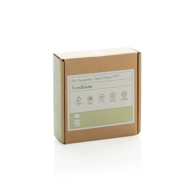 TrimBlade dobíjací cestovný holiaci strojček IPX7, čierna TrimBlade dobíjací cestovný holiaci strojček IPX7, čierna