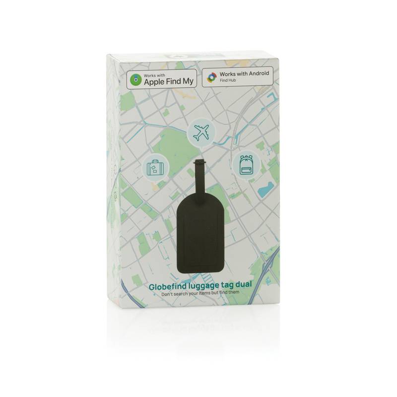 Globefind Dual RCS štítok na batožinu s globálnym sledovaním, čierna Globefind Dual RCS štítok na batožinu s globálnym sledovaním, čierna
