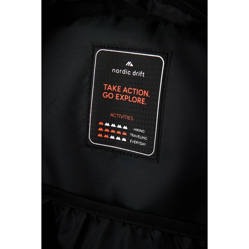 Nordic Drift Trail RCS batoh Daypack 16 l, čierna - oranžová Nordic Drift Trail RCS batoh Daypack 16 l, čierna - oranžová
