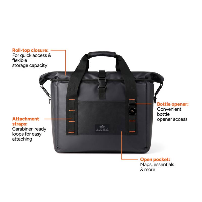 Nordic Drift RCS vodoodpudivá chladiaca taška typu tote 22L, čierna Nordic Drift RCS vodoodpudivá chladiaca taška typu tote 22L, čierna