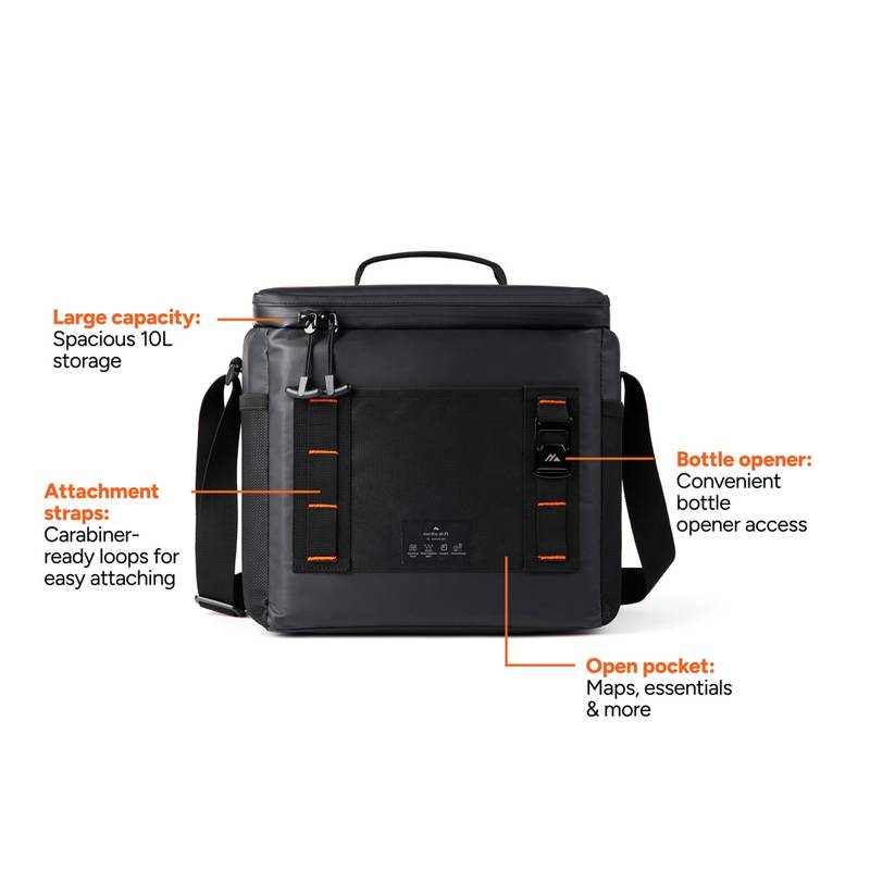 Nordic Drift Storm RCS vodoodpudivá chladiaca taška 10L, čierna Nordic Drift Storm RCS vodoodpudivá chladiaca taška 10L, čierna