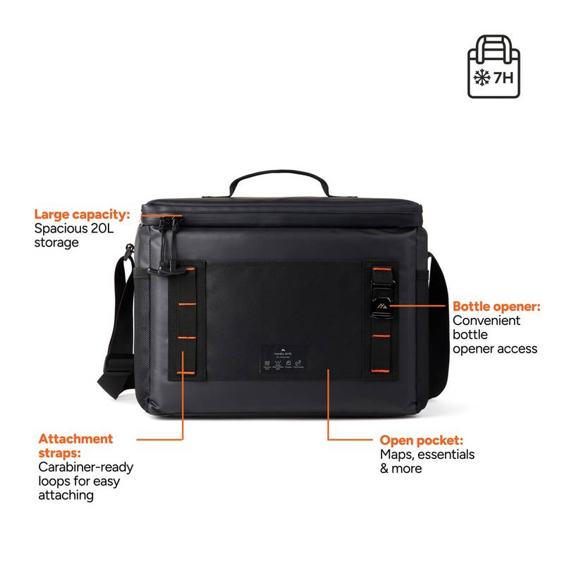 Nordic Drift Storm RCS vodoodpudivá chladiaca taška 20L, čierna Nordic Drift Storm RCS vodoodpudivá chladiaca taška 20L, čierna