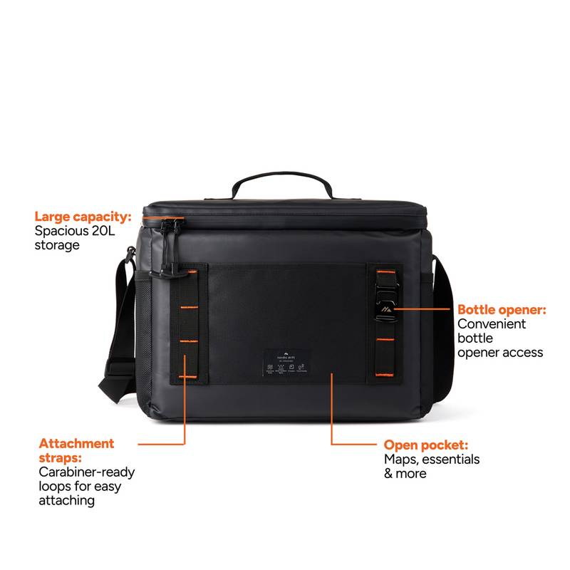 Nordic Drift Storm RCS vodoodpudivá chladiaca taška 20L, čierna Nordic Drift Storm RCS vodoodpudivá chladiaca taška 20L, čierna