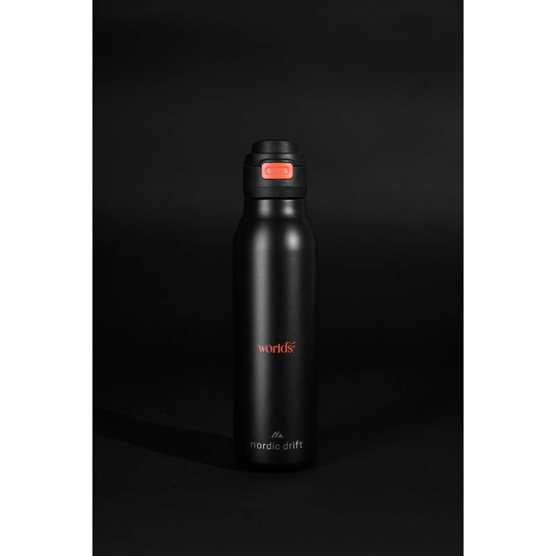 Nordic Drift Trail RCS Jednostenná fľaša na vodu 750 ml, čierna Nordic Drift Trail RCS Jednostenná fľaša na vodu 750 ml, čierna