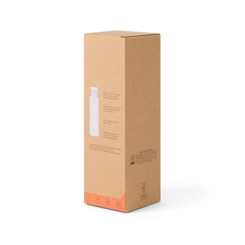 Nordic Drift Trail Ultra Ľahká Titánová Fľaša na vodu 600 ml, sivá Silver Nordic Drift Trail Ultra Ľahká Titánová Fľaša na vodu 600 ml, sivá Silver