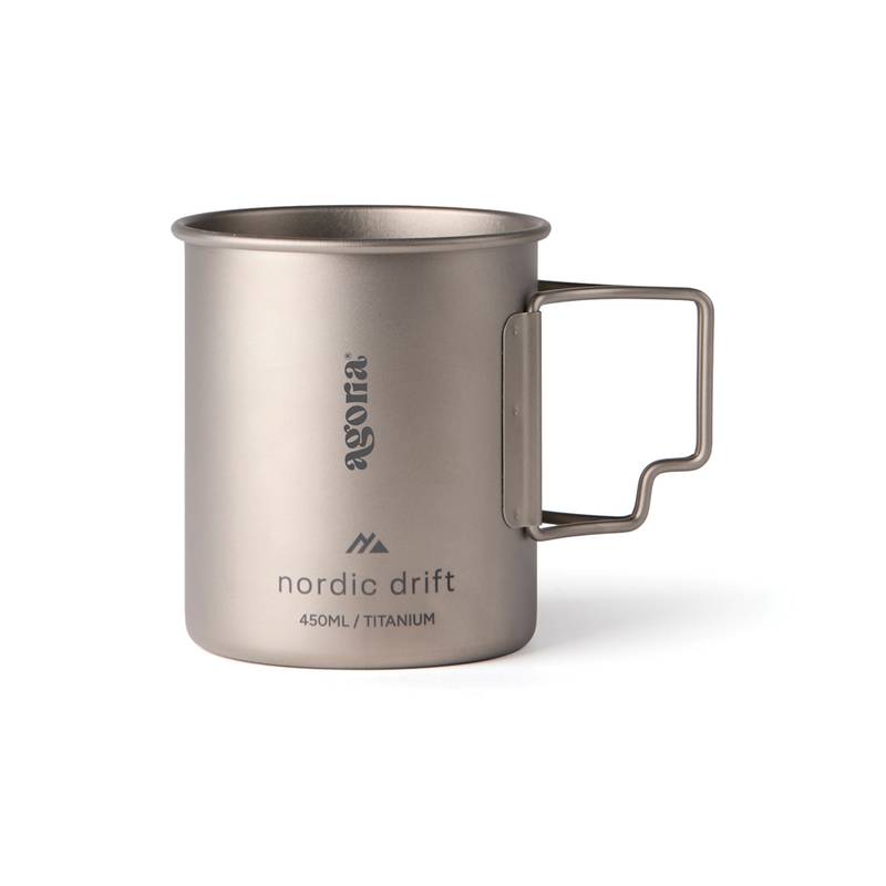 Nordic Drift Trail Ultra Ľahký Titánový Hrnček 450 ml, sivá Silver Nordic Drift Trail Ultra Ľahký Titánový Hrnček 450 ml, sivá Silver