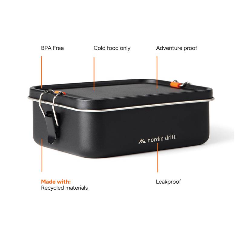 Nordic Drift Trail RCS Adventure Obedový box 1200 ml, čierna Nordic Drift Trail RCS Adventure Obedový box 1200 ml, čierna